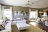 Decorate the shady living room