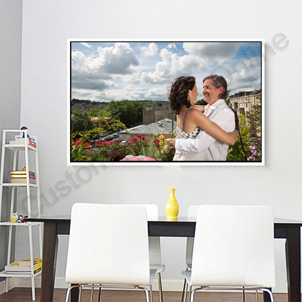 canvas floater picture frame