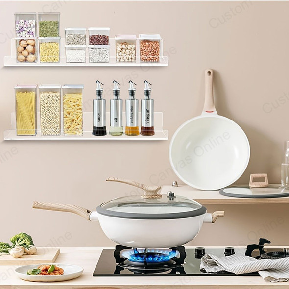 acrylic kitchen shelves