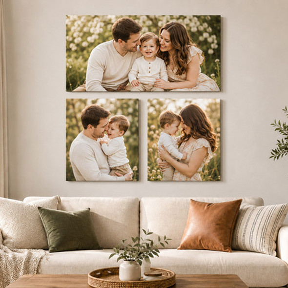 personalised photo wall