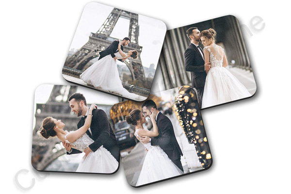 photo drink coasters