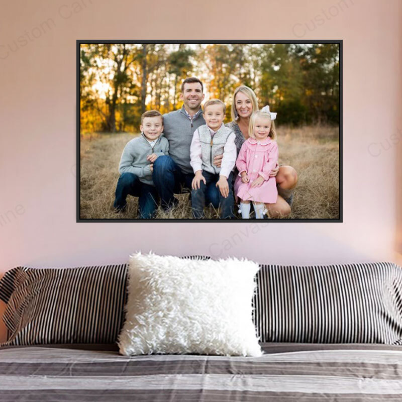 floating frame with family photo