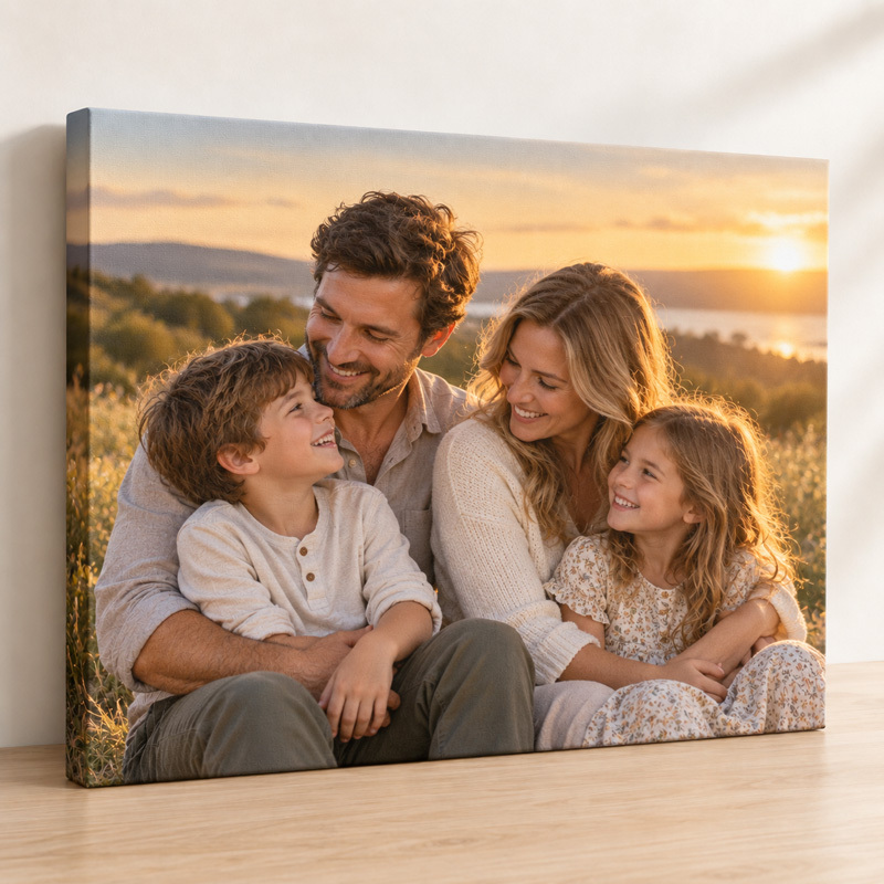 Example stretched canvas print product suitable for reseller print on demand fulfillment