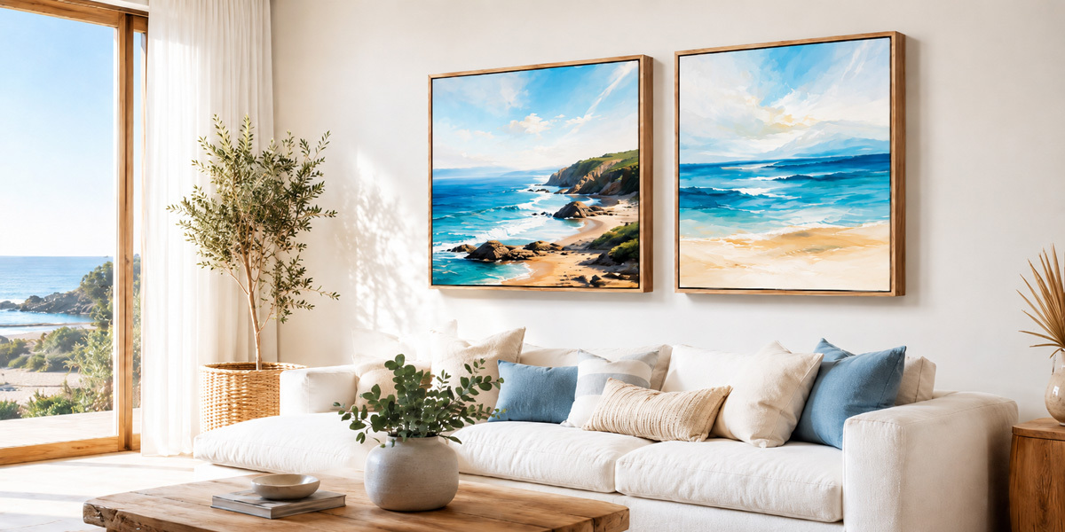 Floating frame canvas prints living room Australia