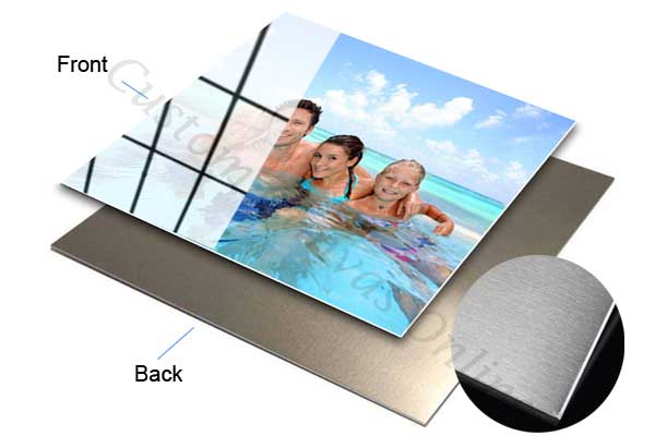 mounting photos on aluminium