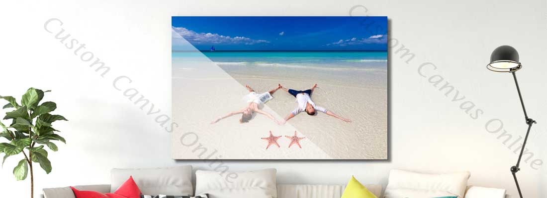 Acrylic photo print displayed on the wall Acrylic photo print displayed on the wall