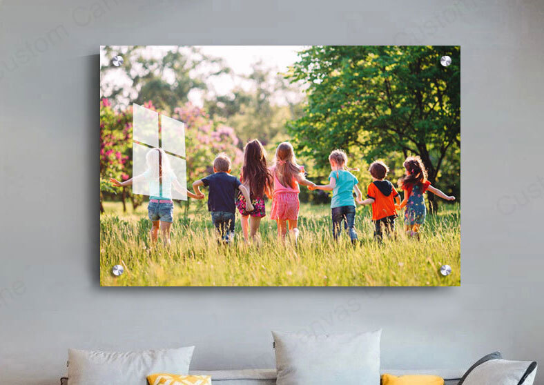 Acrylic Panel Photo Printing with standoff bolts