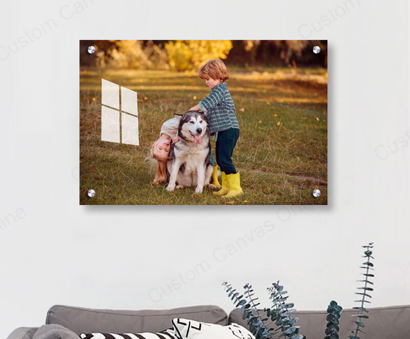 Acrylic Wall Photo in Living Room