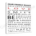 family rules print