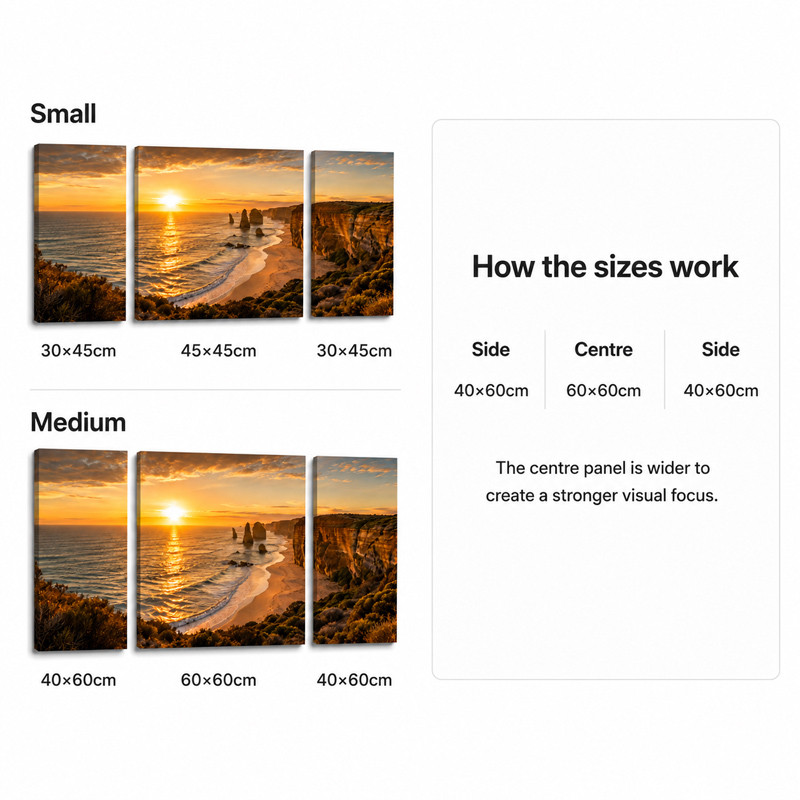 Large Centre Triptych Photo Guide Best photos for large centre triptych canvas prints