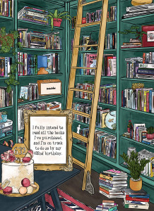 I Fully Intend to Read All the Books - 1,000 Piece Jigsaw Puzzle