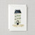 House with Blue Roof Mini Notecard