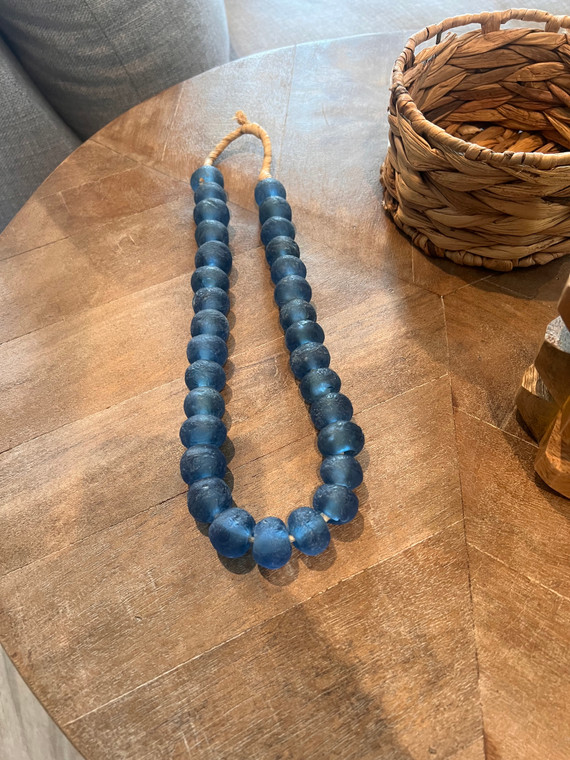 Cameroonian Glass Beads: Cobalt