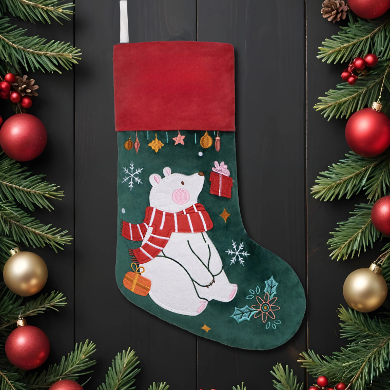 RLC Kids Christmas Stocking - Polar Bear
