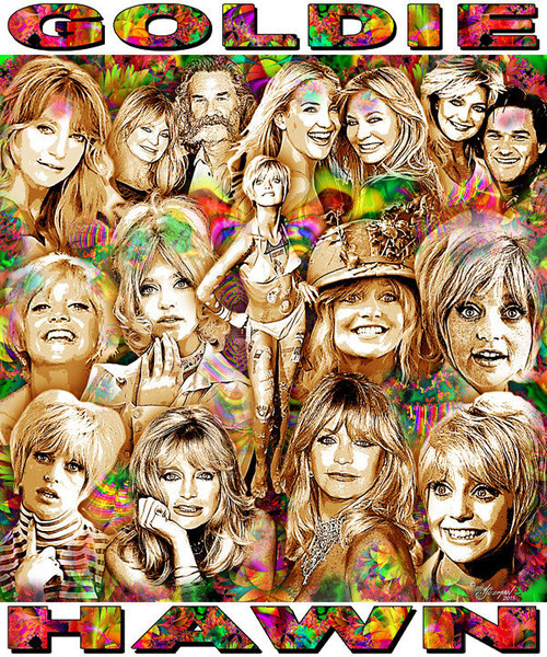 Goldie Hawn Tribute T-Shirt or Poster Print by Ed Seeman