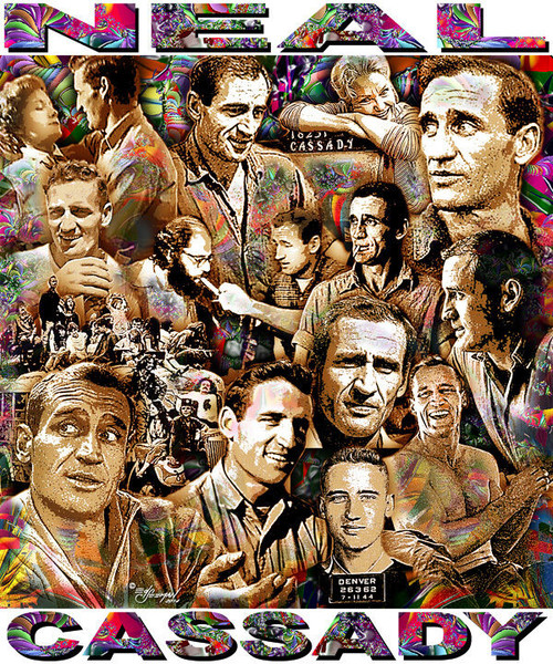 Neal Cassady Tribute T-Shirt or Poster Print by Ed Seeman