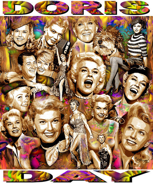 Doris Day Tribute T-Shirt or Poster Print by Ed Seeman