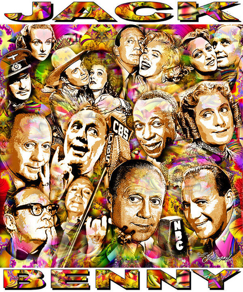 Jack Benny Tribute T-Shirt or Poster Print by Ed Seeman