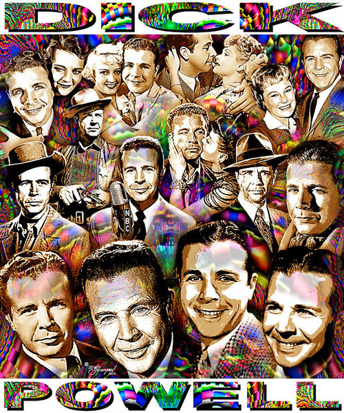 Dick Powell Tribute T-Shirt or Poster Print by Ed Seeman