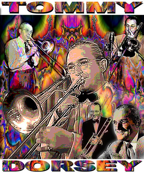 Tommy Dorsey Tribute T-Shirt or Poster Print by Ed Seeman