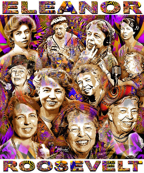 Eleanor Roosevelt Tribute T-Shirt or Poster Print by Ed Seeman