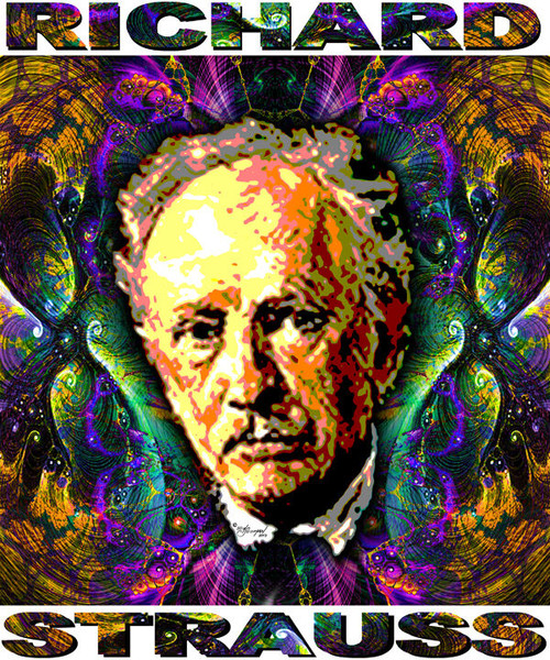 Richard Strauss Tribute T-Shirt or Poster Print by Ed Seeman