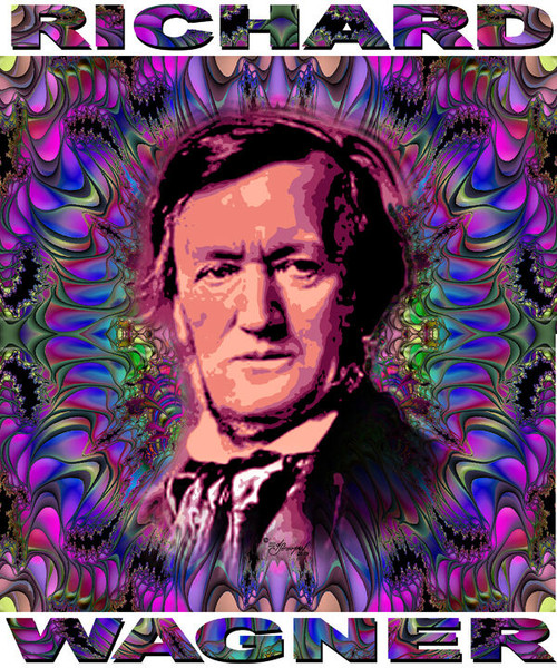 Richard Wagner Tribute T-Shirt or Poster Print by Ed Seeman