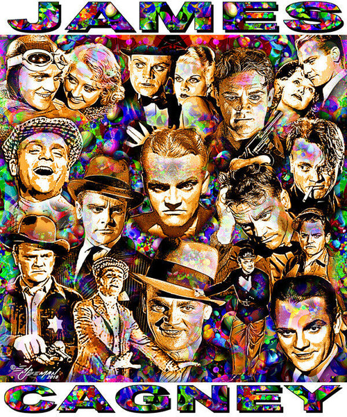 James Cagney Tribute T-Shirt or Poster Print by Ed Seeman