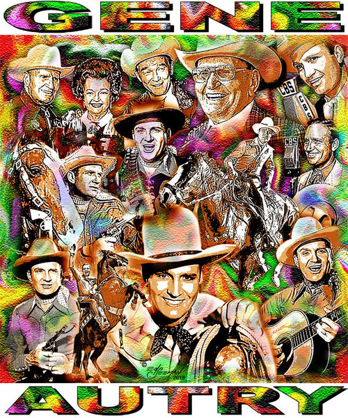 Gene Autry Tribute T-Shirt or Poster Print by Ed Seeman