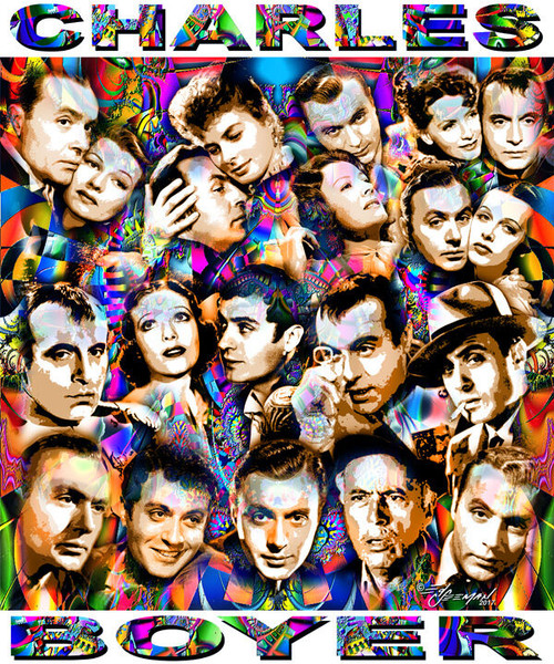 Charles Boyer Tribute T-Shirt or Poster Print by Ed Seeman