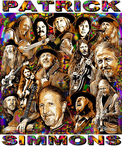 Patrick Simmons Tribute T-Shirt or Poster Print by Ed Seeman