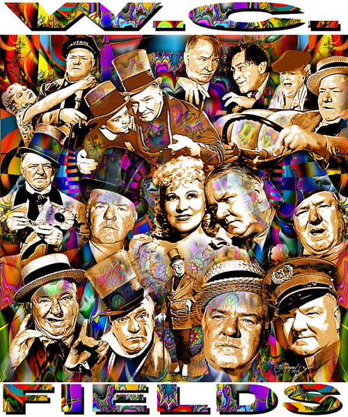 W.C. Fields Tribute T-Shirt or Poster Print by Ed Seeman