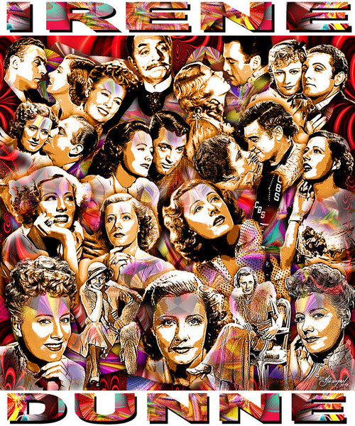 Irene Dunne Tribute T-Shirt or Poster Print by Ed Seeman