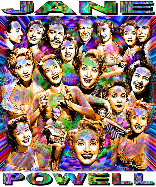Jane Powell Tribute T-Shirt or Poster Print by Ed Seeman