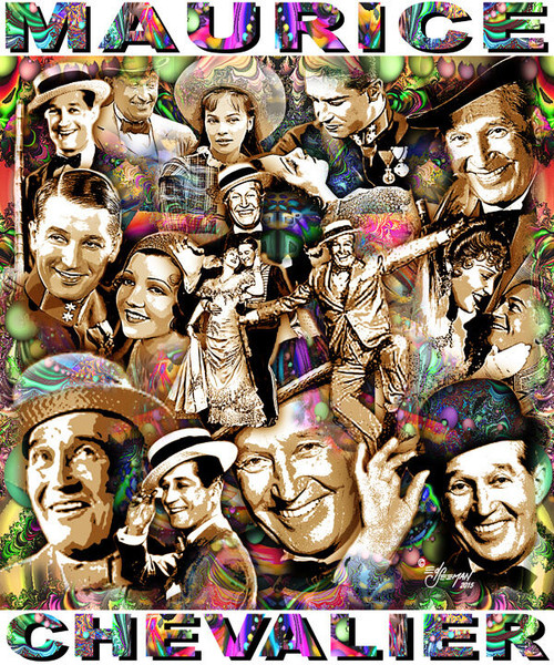 Maurice Chevalier Tribute T-Shirt or Poster Print by Ed Seeman