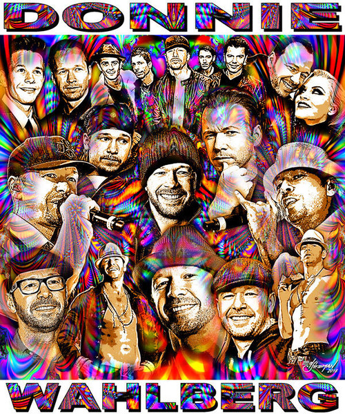 Donnie Wahlberg Tribute T-Shirt or Poster Print by Ed Seeman