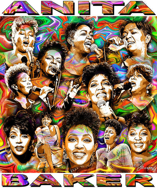 Anita Baker Tribute T-Shirt or Poster Print by Ed Seeman