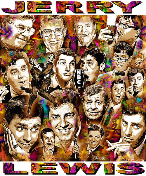Jerry Lewis Tribute T-Shirt or Poster Print by Ed Seeman