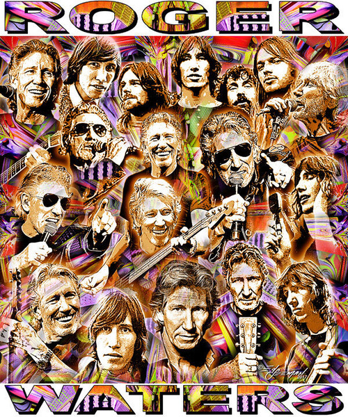 Roger Waters Tribute T-Shirt or Poster Print by Ed Seeman