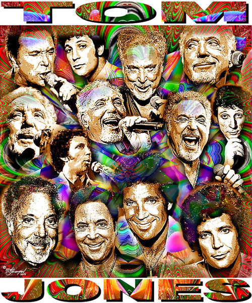 Tom Jones Tribute T-Shirt or Poster Print by Ed Seeman