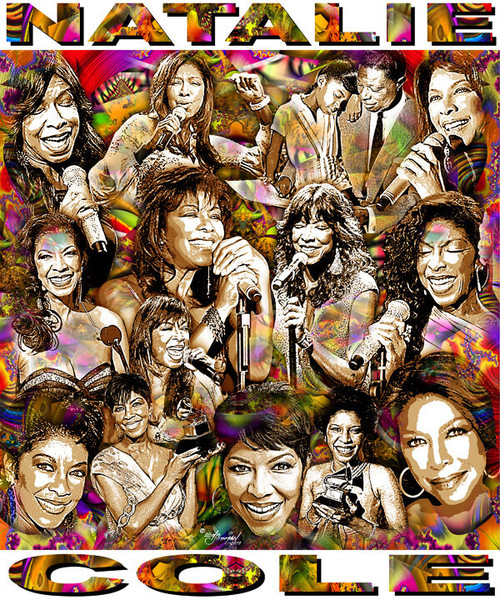 Natalie Cole Tribute T-Shirt or Poster Print by Ed Seeman