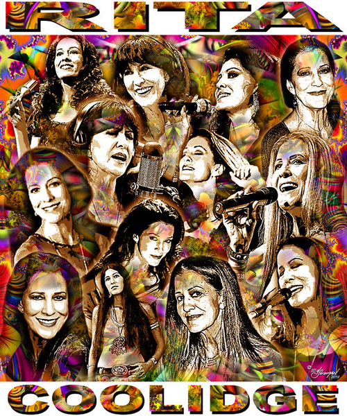 Rita Coolidge Tribute T-Shirt or Poster Print by Ed Seeman