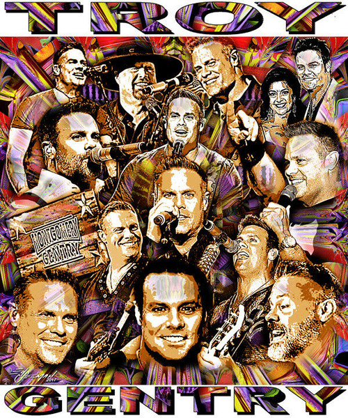 Troy Gentry Tribute T-Shirt or Poster Print by Ed Seeman