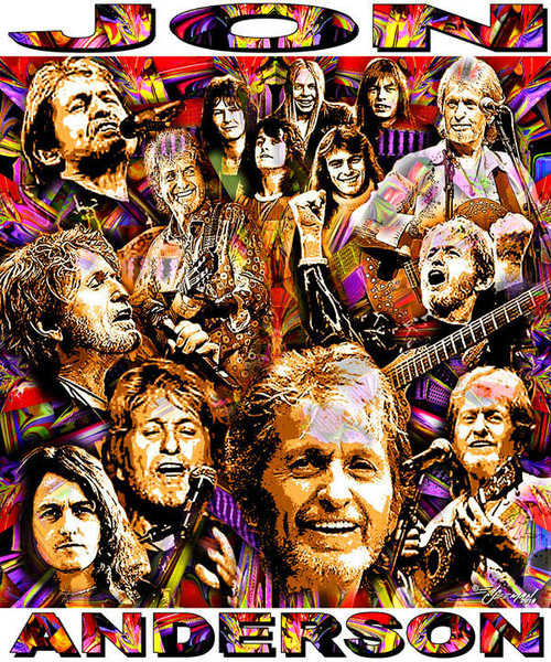 Jon Anderson Tribute T-Shirt or Poster Print by Ed Seeman