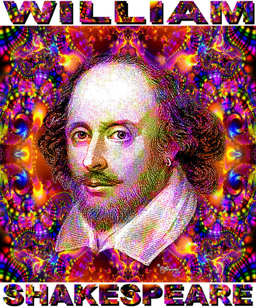 William Shakespeare Tribute T-Shirt or Poster Print by Ed Seeman