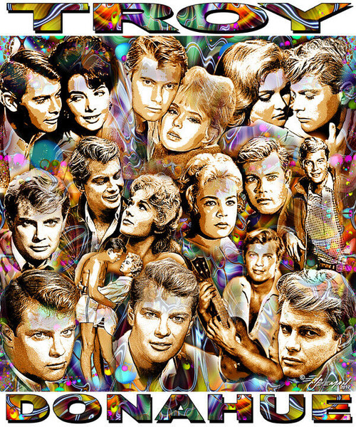 Troy Donahue Tribute T-Shirt or Poster Print by Ed Seeman
