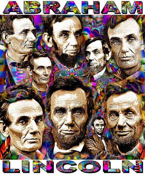 Abraham Lincoln Tribute T-Shirt or Poster Print by Ed Seeman