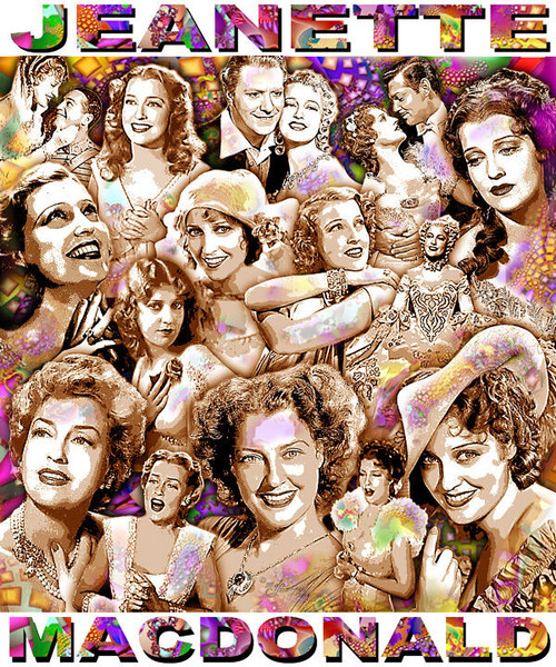 Jeanette MacDonald Tribute T-Shirt or Poster Print by Ed Seeman