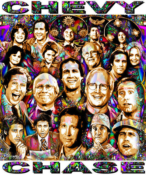 Chevy Chase Tribute T-Shirt or Poster Print by Ed Seeman