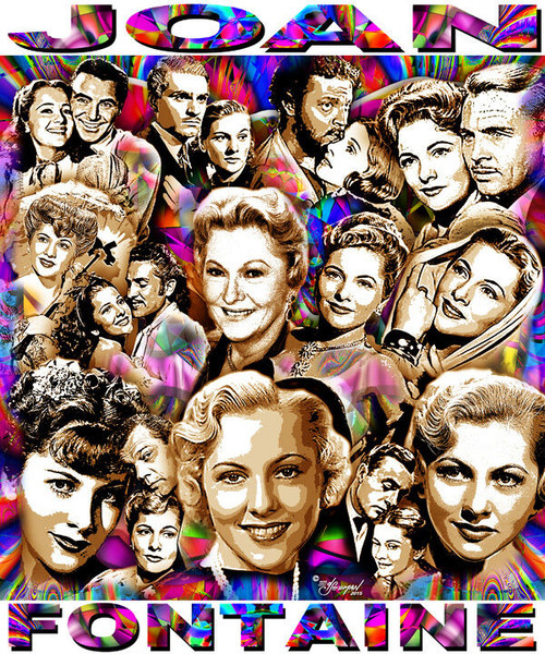 Joan Fontaine Tribute T-Shirt or Poster Print by Ed Seeman